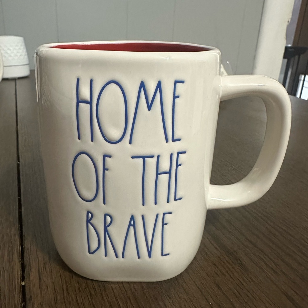 Rae Dunn 'Home of the Brave' Mug